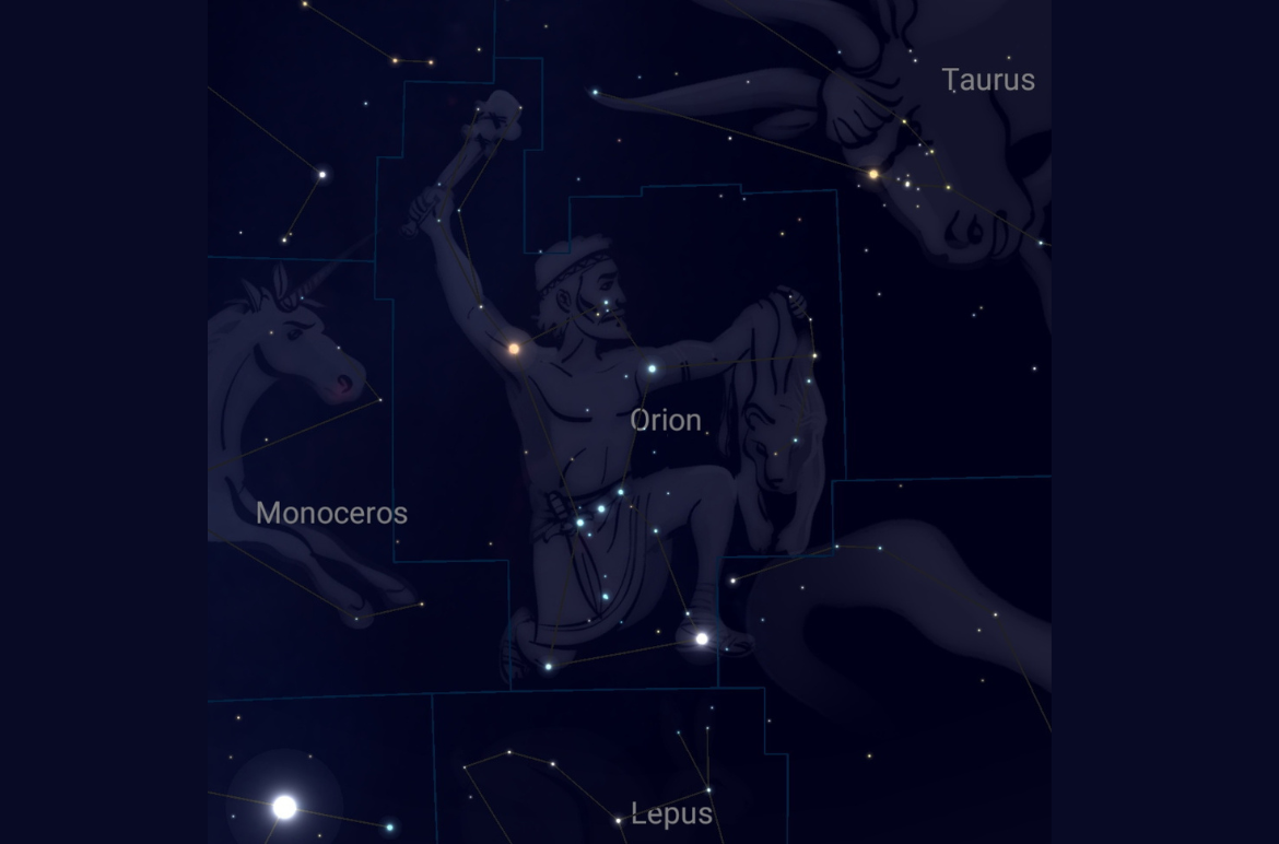 Finding the Orion Constellation